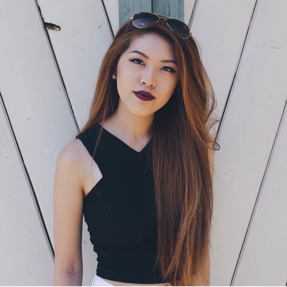 ANGL Black Criss-Cross Crop Top (XS)